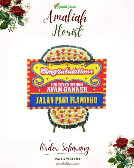 Sewa Papan Bunga Mewek